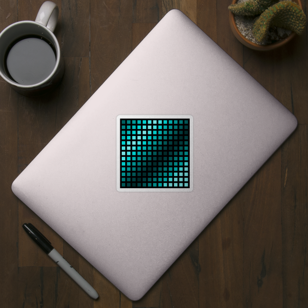 Mint Gradient Geometric Pattern by kerimeart